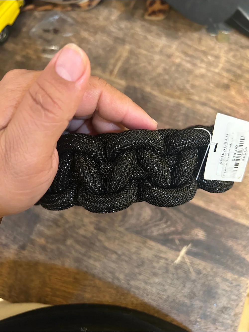 Shiraleah Black Braided Padded Headband